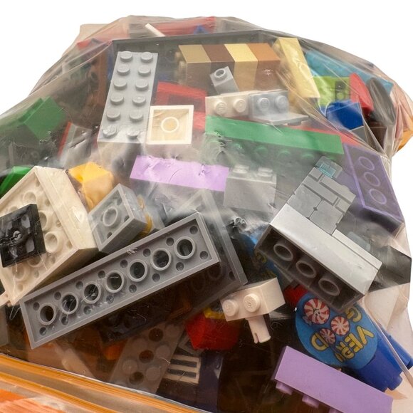 Bulk Lot Of 27 Oz Mixed LEGO Building Bricks & Pieces Assorted Colors In Ziplock - Picture 4 of 5